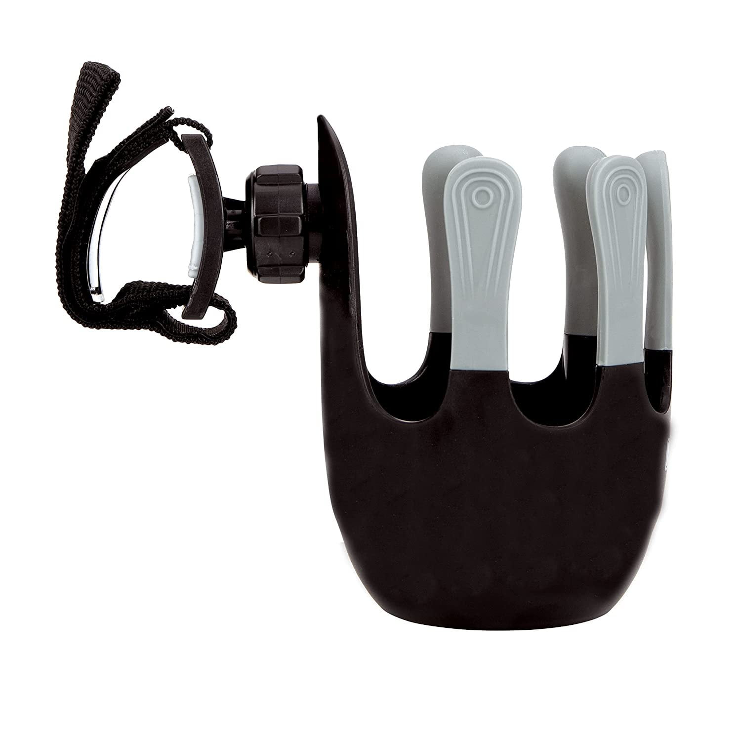 DDI 2365891 Universal Stroller Cup Holders, Black - Cloth Hook & Eye - Case of 24