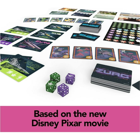 Disney Pixar Lightyear, Galactic Attack Card Dice Game Action Movie Board Game Toy, for Kids Ages 6 and up