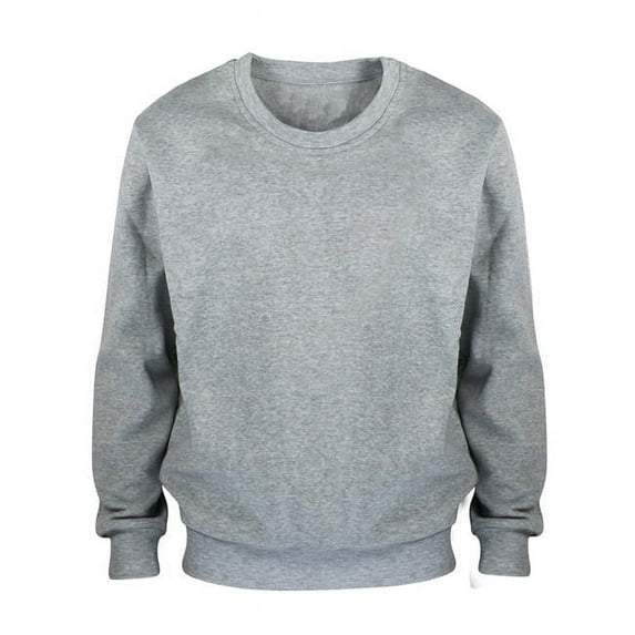 DDI 2366150 Kids Fleece Crew Neck Sweatshirts, Light Grey - Size 8-16 - Pack of 24