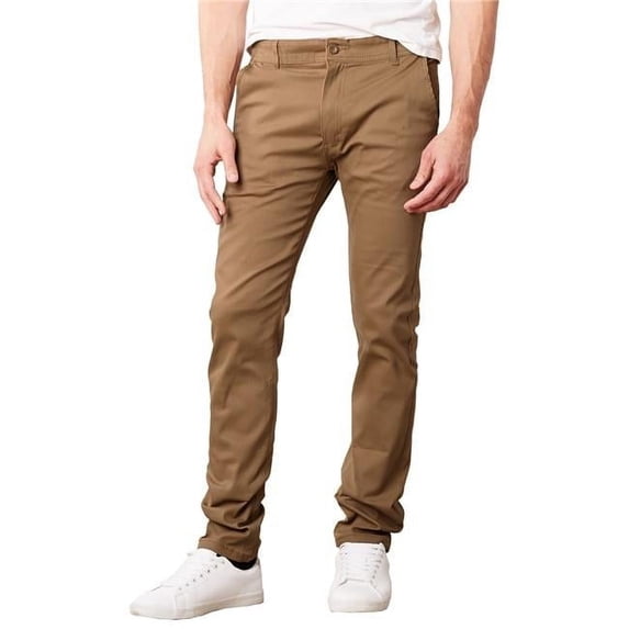 DDI 2368941 36 x 30 in. Mens Super Stretch Slim Pants, Dark Khaki - Pack of 24