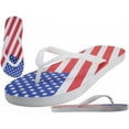thumbnail image 1 of DDI 2370204 Mens US Flag Flip Flops - Small-Extra Large - Pack of 48, 1 of 1
