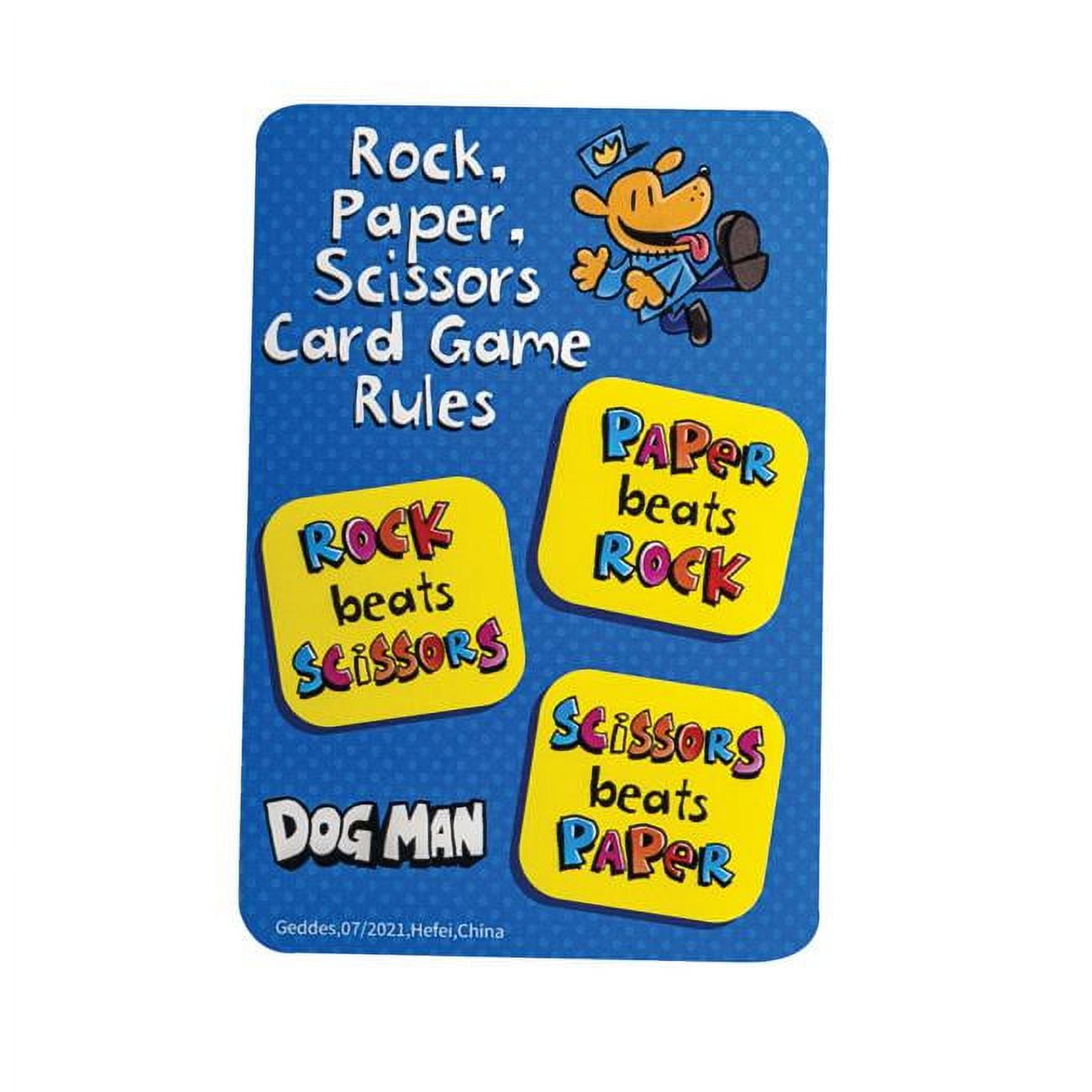 DDI 2372804 Paper Dog Man Rock Scissors Card Games, 40 Sight Words - Case  of 48 