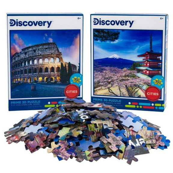 DDI 2375581 The Colosseum & Mount Fuji Puzzle, Assorted Color - 300 Piece - Pack of 12