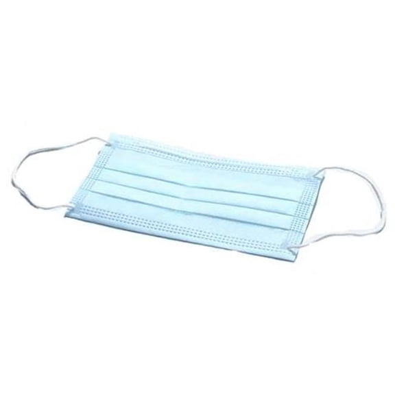 DDI 2374648 3 Ply Face Mask, Blue - Case of 2000