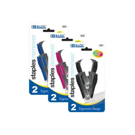 DDI 311471 BAZIC Claw Style Staples Remover w/ Safety Lock (2/Pack) Case of 24