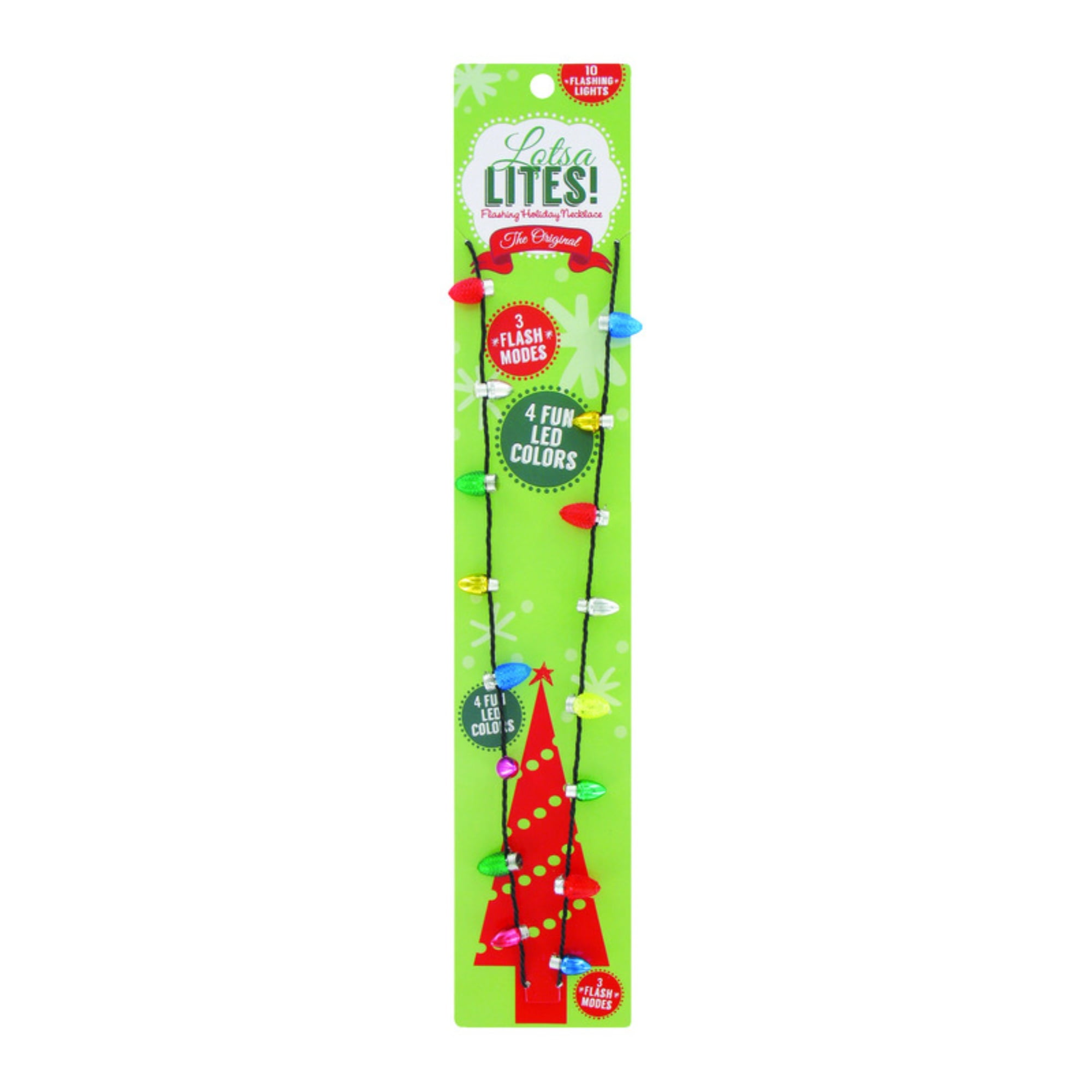 DDI 324926 Lotsa Lites Flashing Holiday Necklace w Display Case of 36