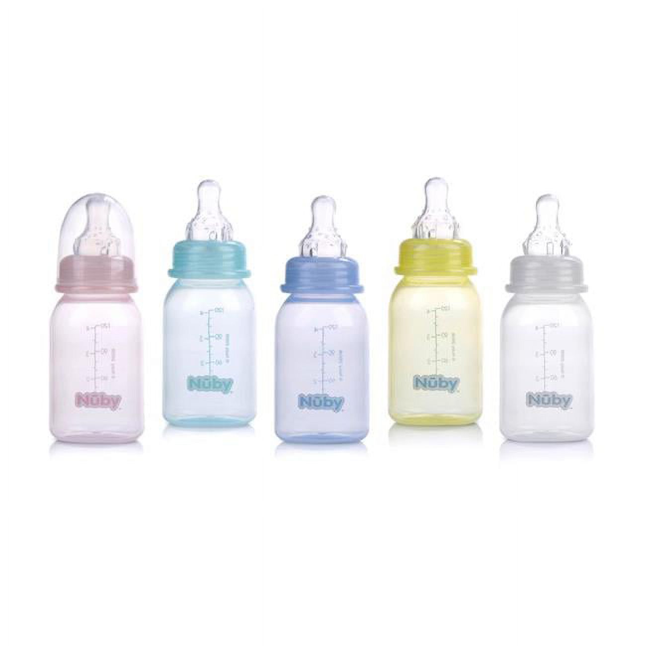DDI 408779 Nuby Baby Bottles Assorted Tints, 4 oz Case of 72