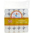 thumbnail image 1 of DDI  50-Piece Unscented Tea Light Candle in Bag - White Case of 24, 1 of 1