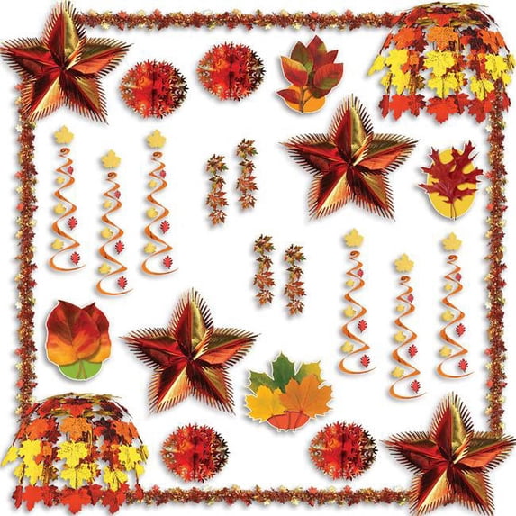 DDI 539592 Fall Reflections Decorating Kit - 28 pieces
