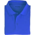 thumbnail image 1 of DDI  Adult Short Sleeve Royal Polo Shirts - Royal, 1 of 1