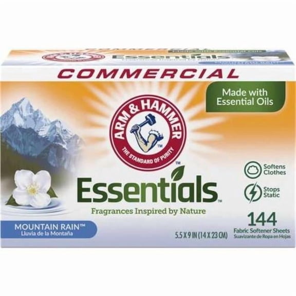 DDI 2382698 Arm & Hammer Fabric Softener Sheets - Pack of 6 - Mountain Fresh - Case of 6
