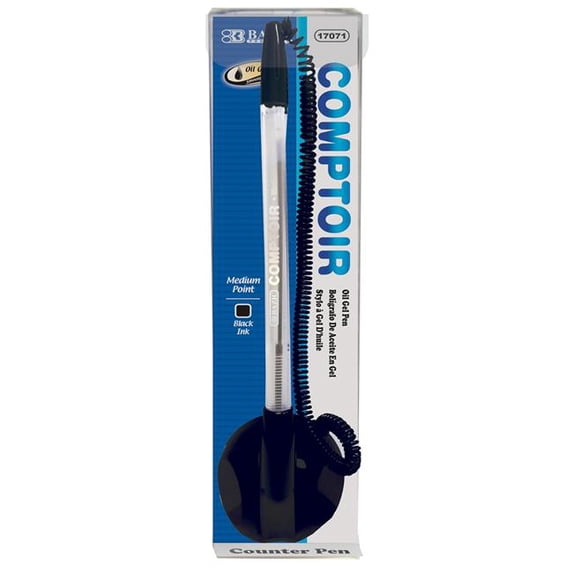 DDI BAZIC Comptoir Oil Gel Counter Pen - Single Black Medium Case of 24