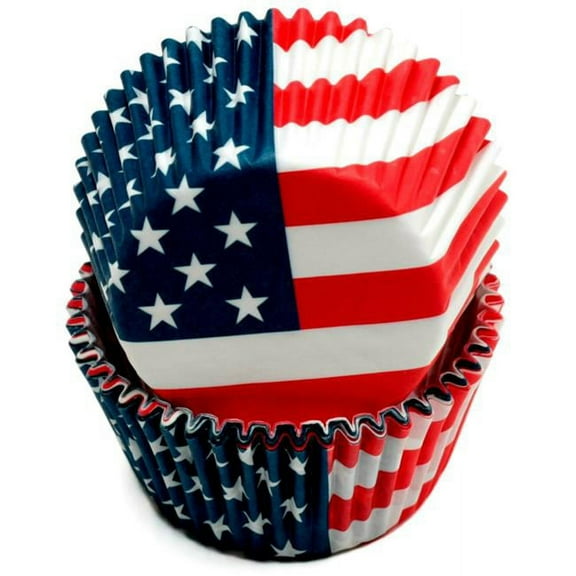 DDI  Chef Craft USA Flag Baking Cups