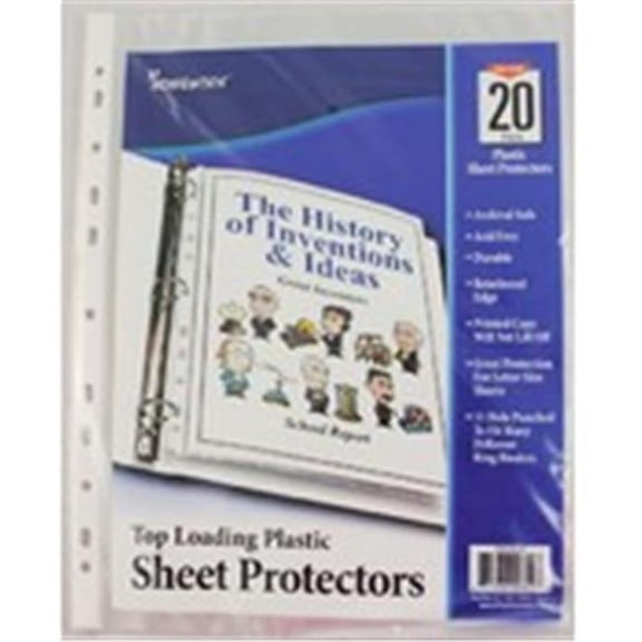 DDI Clear Sheet Protectors- Top Loading 8.5'' x 12'' Case of 48