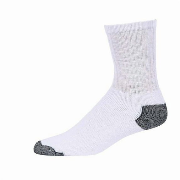DDI 2370355 Crew Sports Socks - White & Black, Size 9-11 - Pack of 4 - Case of 240