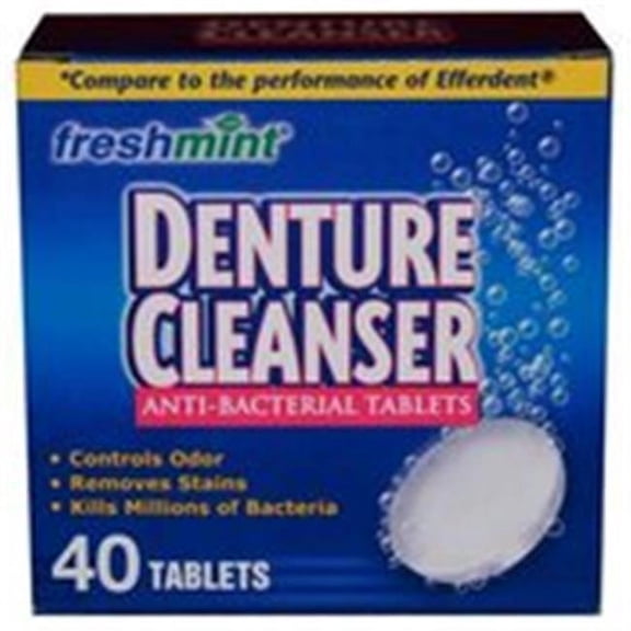 DDI 312964 Denture Cleanser Tablets - 40 Count Case of 24