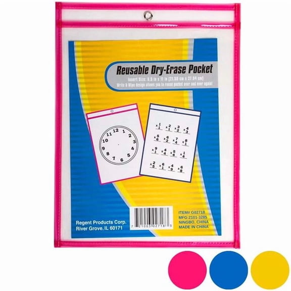 DDI 2379477 Dry Erase Pocket Inserts - Case of 36