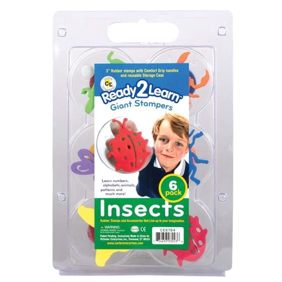 DDI 2381126 Giant Stampers - Insects, Assorted Color, Pack of 6 - Case of 24