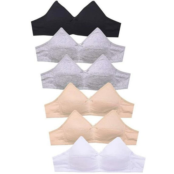 DDI 2373930 Girls Cotton Training Bras - Size 30-36A Cup, 4 Colors - Case of 288