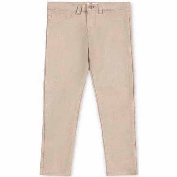 DDI 2383374 Girls Ponte Knit Pants - Size 20, Khaki - Case of 24