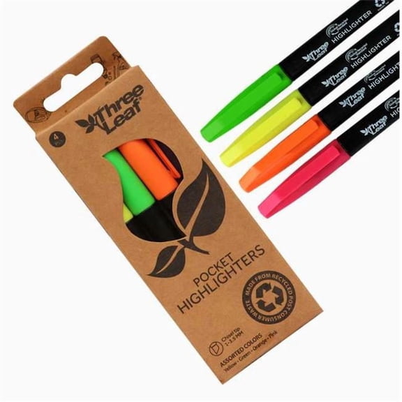 DDI 2377086 Highlighters - Assorted Color - Pack of 4 - Case of 72