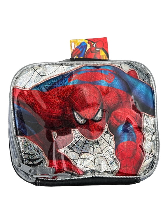 Holographic Spiderman Polyester Reusable Lunch Bag