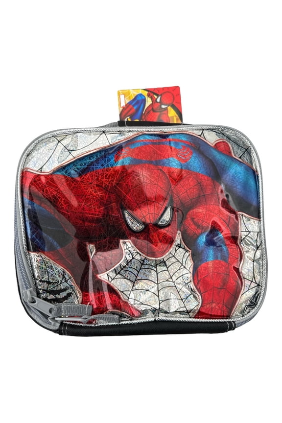 DDI Holographic Spiderman Polyester Reusable Lunch Bag