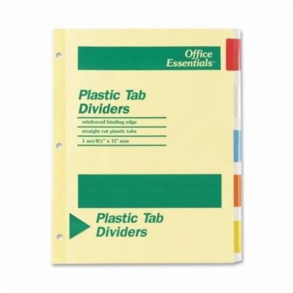 DDI Insertable Index Dividers - 5 Count - 5 Multicolor Tabs Case of 56