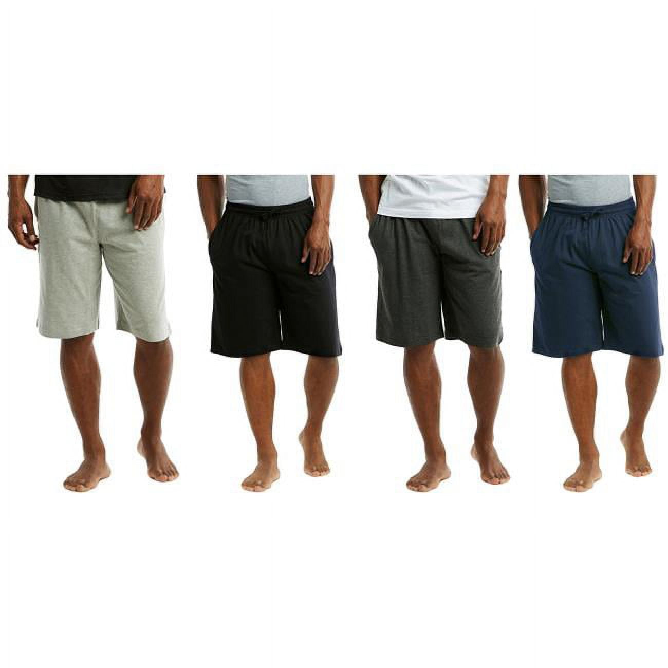 DDI Mens Cotton Knit Shorts, Assorted Color & Sizes Case of 24