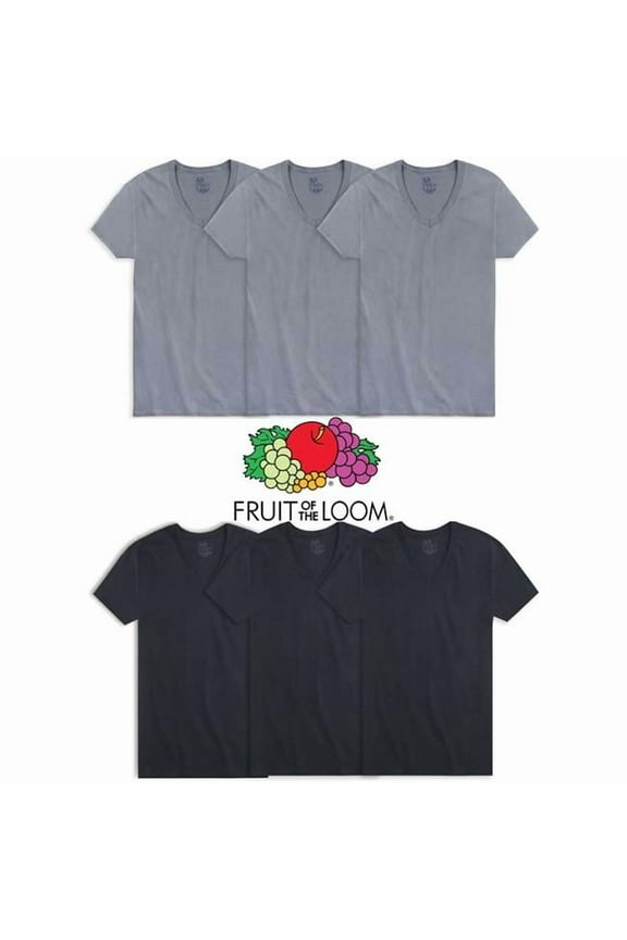 2382723 Mens Cotton V-Neck Undershirts - Size Small, Pack of 6 - Case of 72