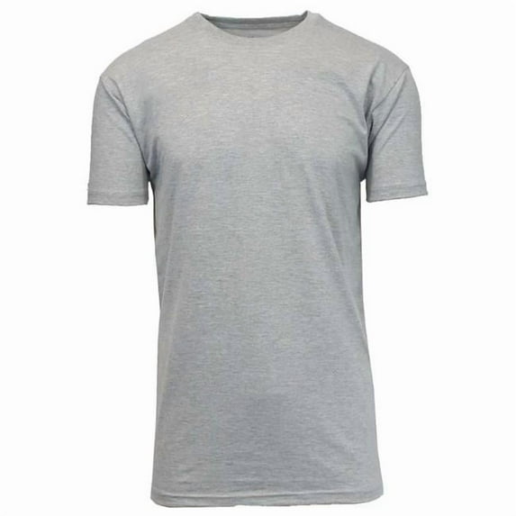 DDI 2377214 Mens Crew Neck T-Shirt - Heather Gray, Large - Case of 24