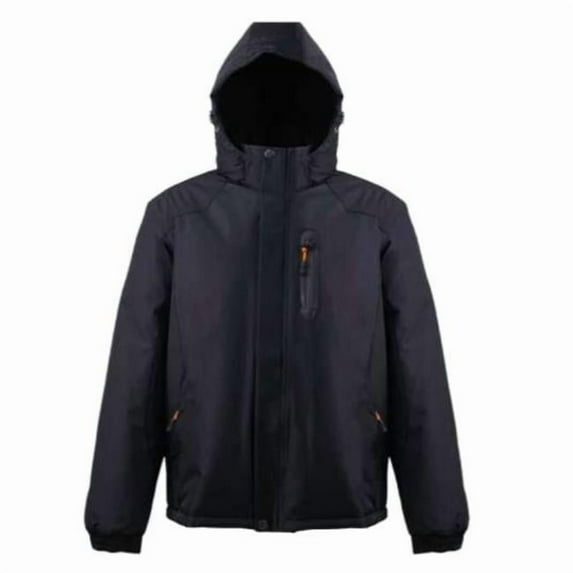 DDI 2378601 Mens Insulated Jackets, Solid Black, Medium-2X - Case of 12