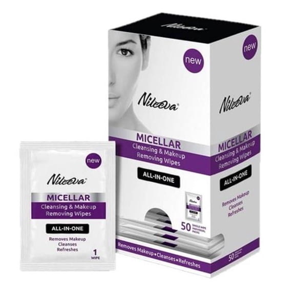 DDI 2343643 Micellar Cleansing & Makeup Removing Wipes - 50 Count Dispensit - Case of 96