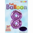 thumbnail image 1 of DDI 2354697 Mylar Number 8 Balloons - Purple, 34 in. - Case of 48, 1 of 1