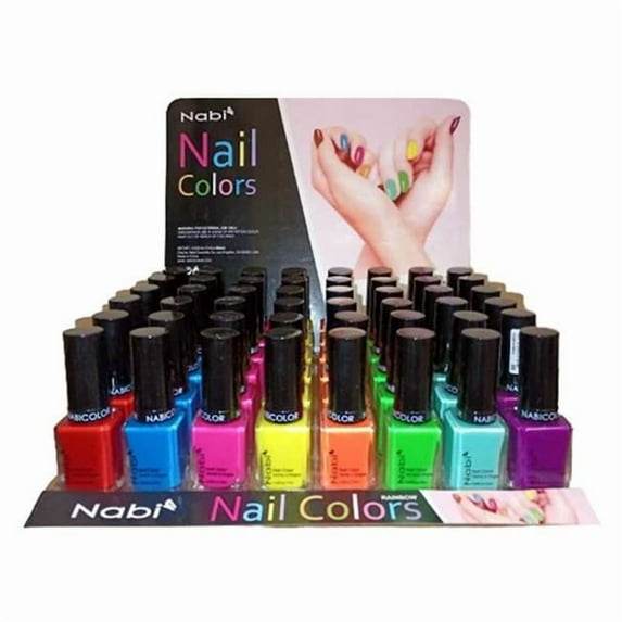 DDI 2383305 Nail Polish Set with Display - Assorted Color - Case of 144
