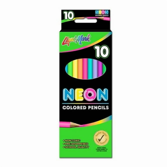 DDI 2361490 Neon Colored Pencils - Pack of 10 - Pre-Sharpened - Case of 60