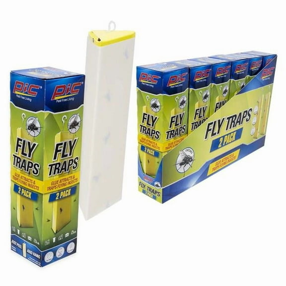 DDI 2381468 PIC Glue Hanging Fly Traps - Pack of 2 - Case of 6