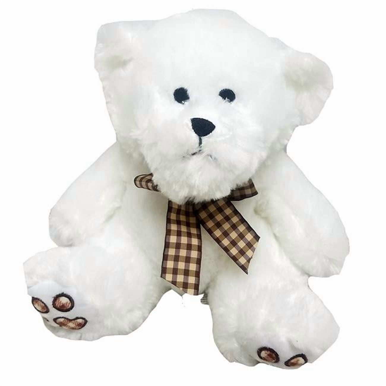 DDI 2354317 Plush Teddy Bears - White, 9 in. - Case of 12