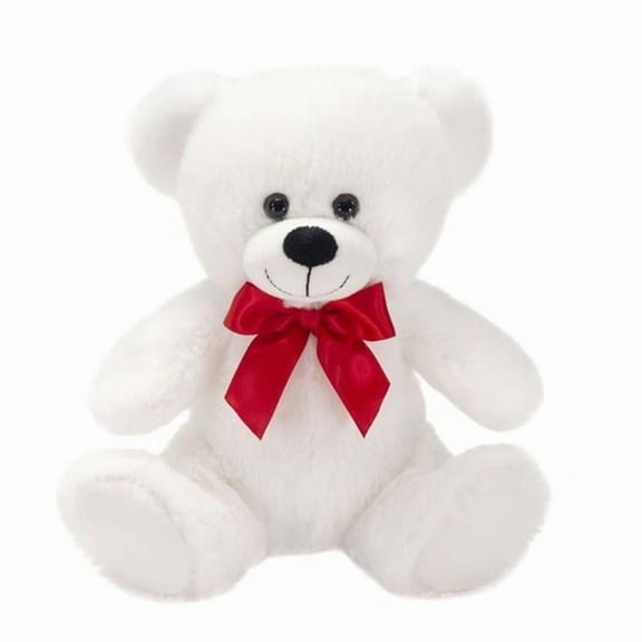 DDI 2384865 Plush White Sitting Teddy Bears - 8 in. - Case of 48