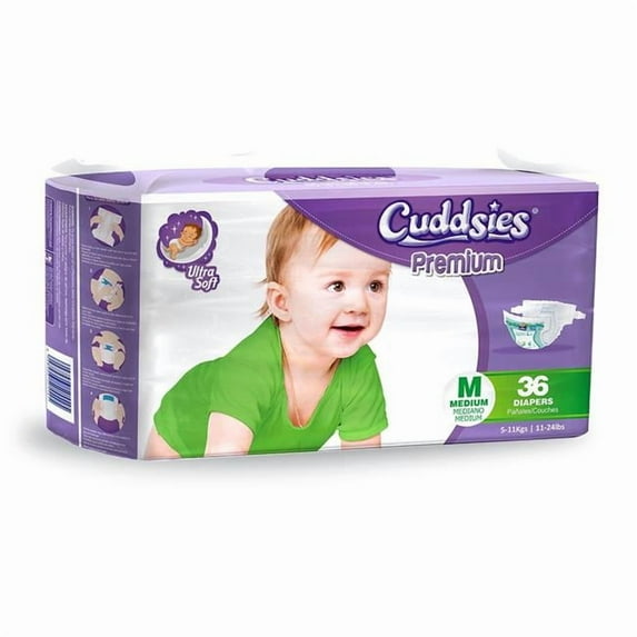 DDI 2342085 Premium Ultra Soft Diapers - Medium, 11-24 lbs - Case of 288