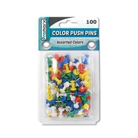 DDI Promarx Color Push Pins 100ct Case of 48