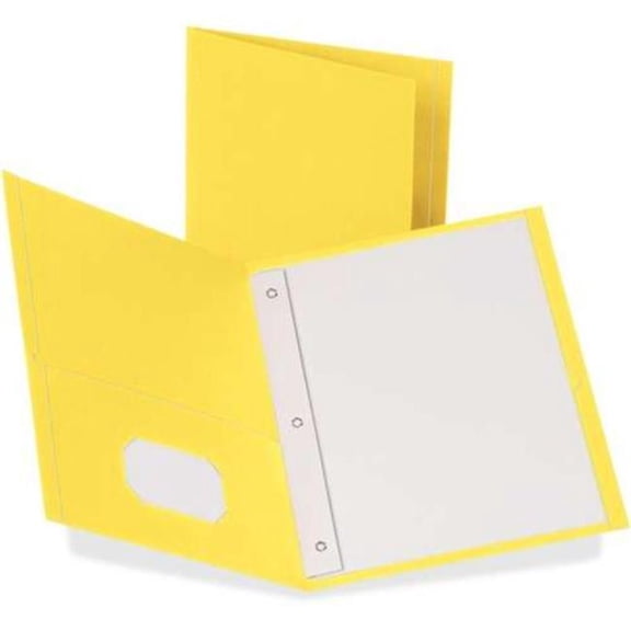 DDI 2384991 Recycled Pocket Folder - Yellow - Case of 5