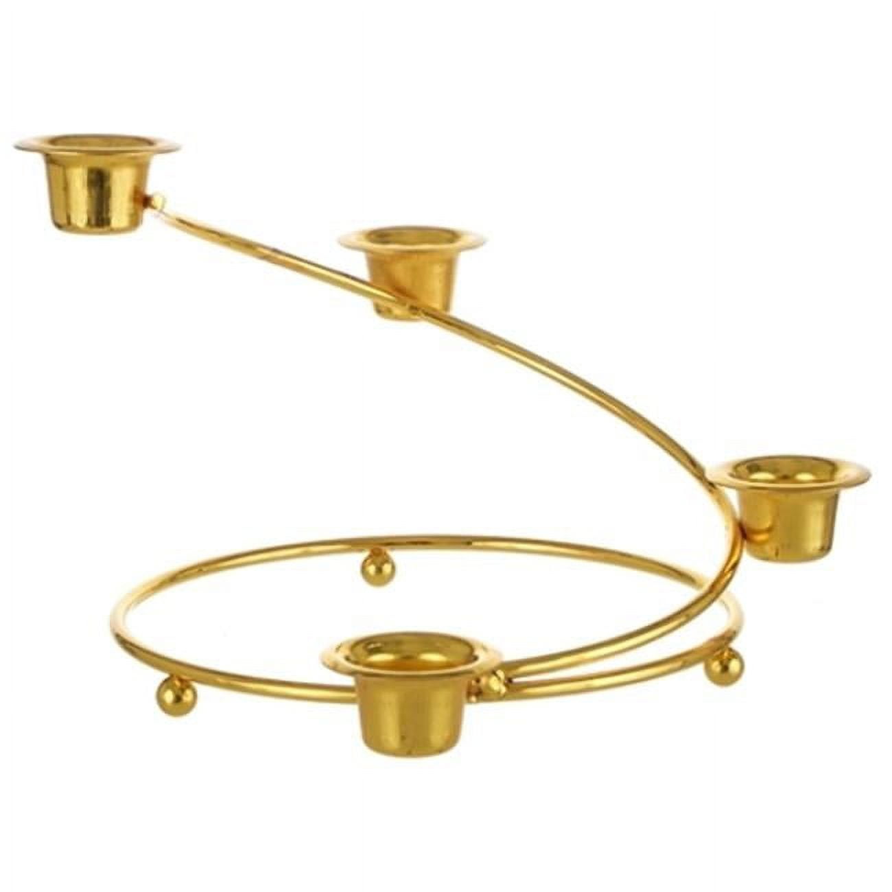 DDI Staircase Taper Metal Candle Holder Gold
