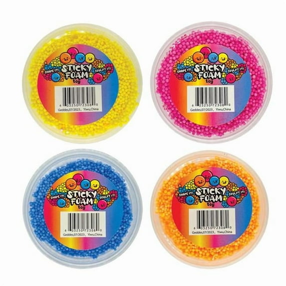 DDI 2380796 Sticky Foam, Assorted Color, 12g - Case of 144
