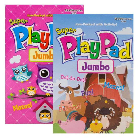 DDI 2375799 Super Jumbo Play Pads - Digest Size, 2 Vol. - Case of 24