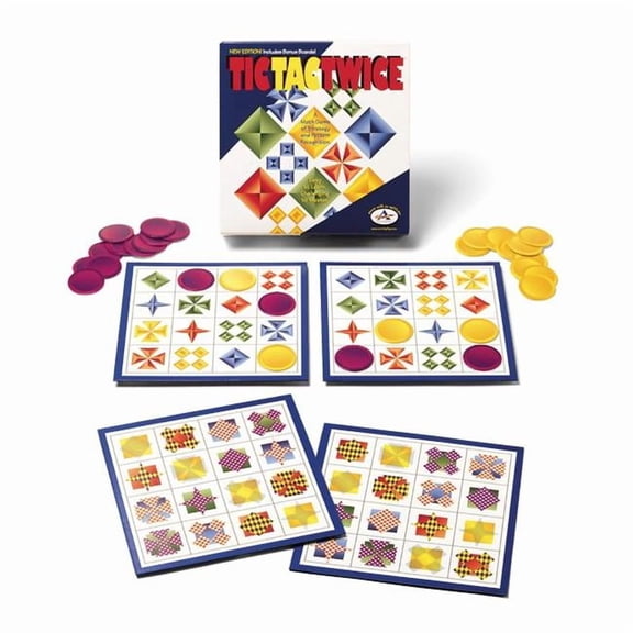 DDI 2317915 Tic Tac Twice - Pattern Recognition, Ages 7 Plus, 2 Plus Players - Case of 6
