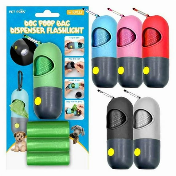 DDI 2380588 Waste Bag Dispenser with LED Light, Assorted Color - Case of 144