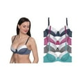 thumbnail image 1 of DDI  Women's Full Figure Underwire Bra - Plus Size - Turquoise/Grey/Ruby/Blue Case of 48, 1 of 1