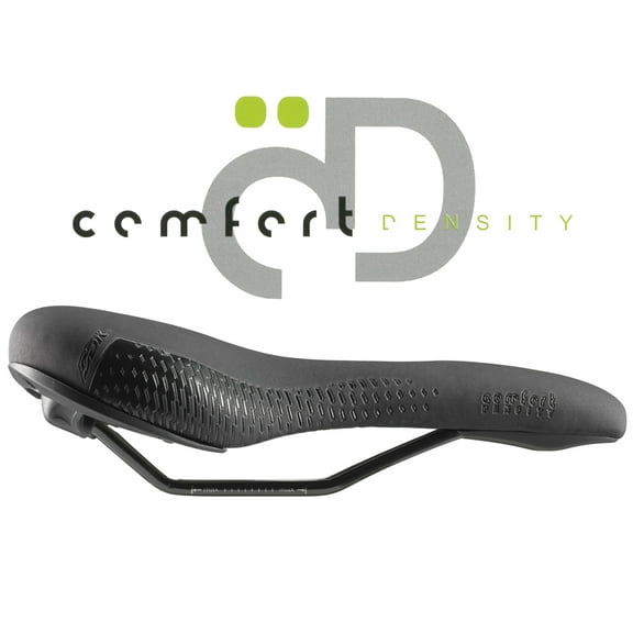 DDK Saddles: D040 Comfort Density Leisure/Trekking Saddle in Black (2020 Model)-BLACK