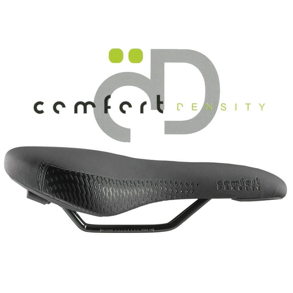 DDK Saddles: D100 Comfort Density Leisure/Trekking Saddle in Black (2020 Model)-BLACK